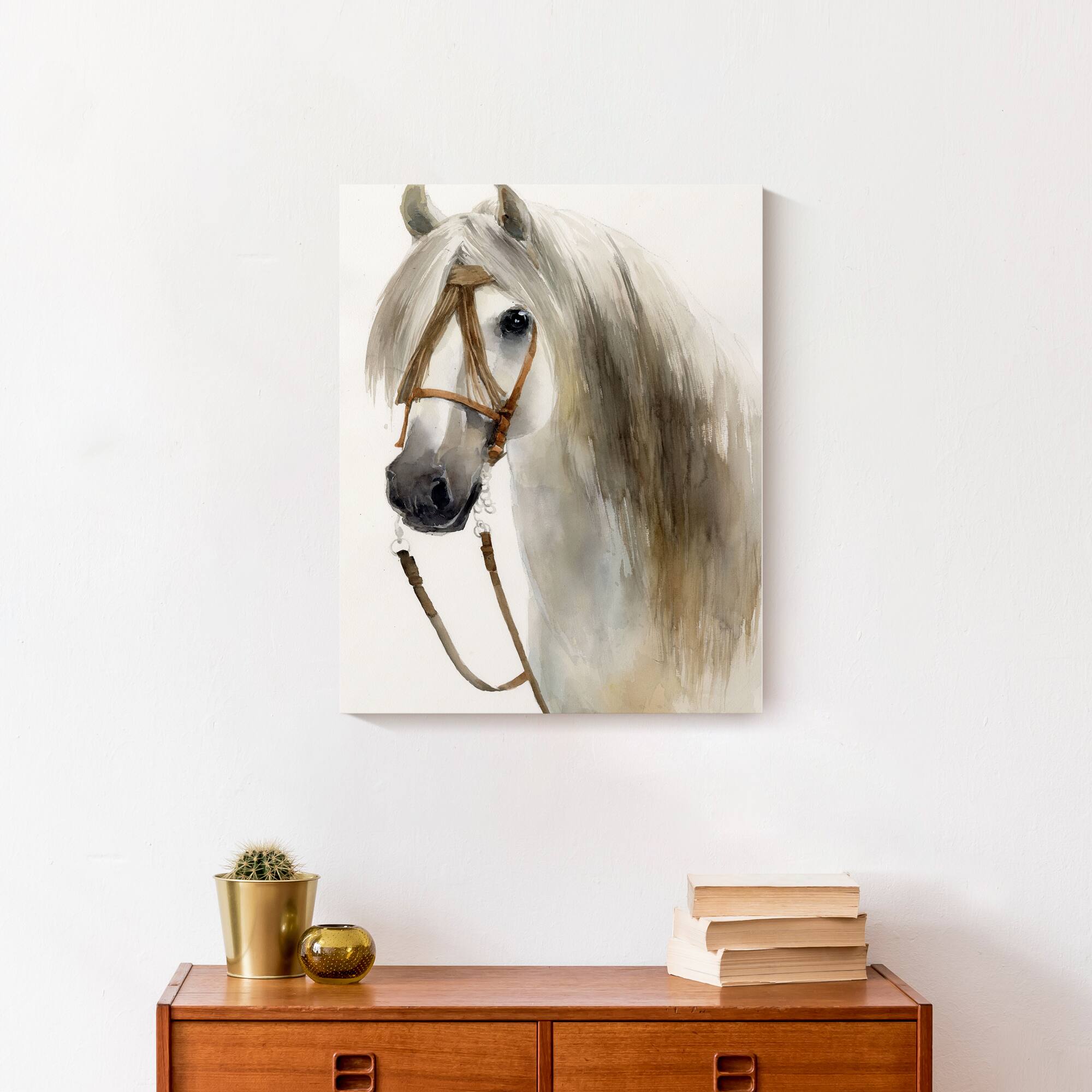 Horse In Autumn 16" x 20" Canvas Wall Art